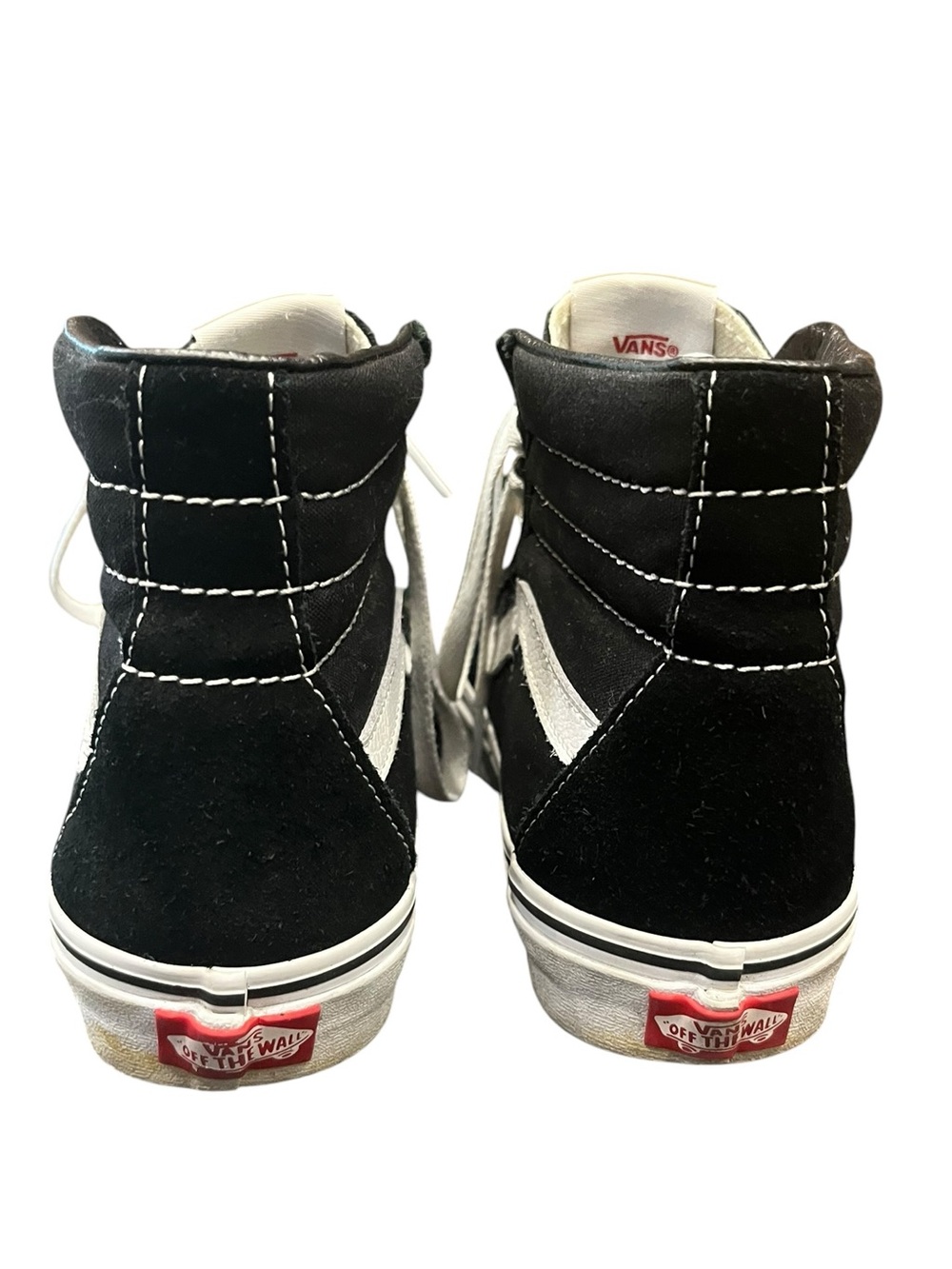 Vans | Off The Wall Hi Top Old Skool Skate Shoes Black Size Men 6 Women 7.5 - Picture 4 of 10